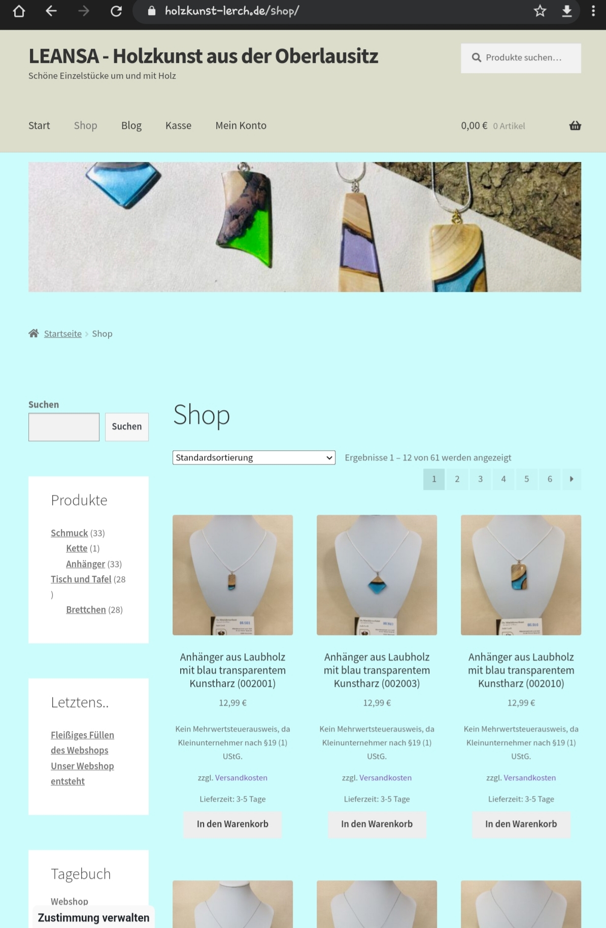Unser Webshop ist online!